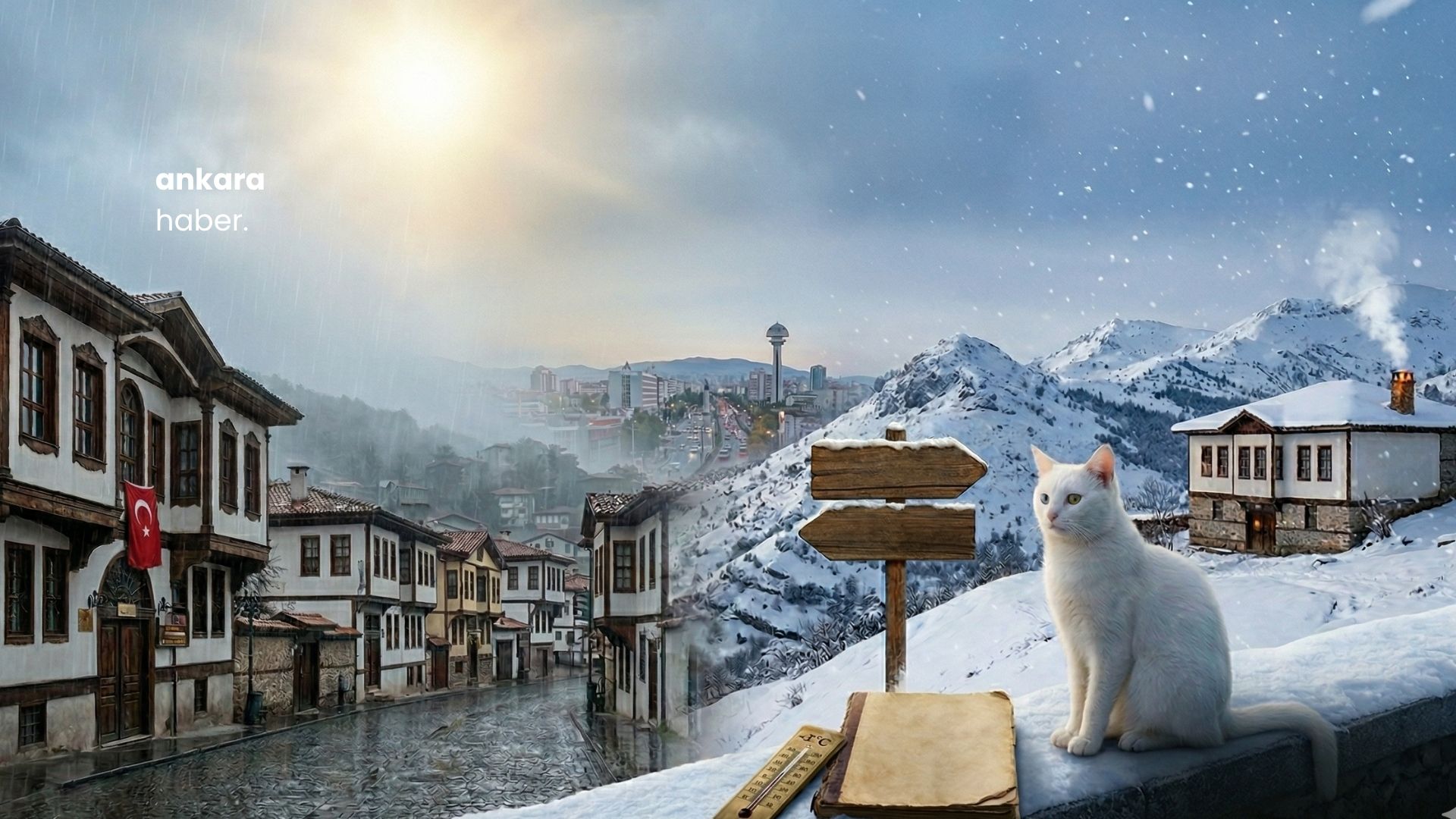 Beypazarı'nda Kar Sürprizi: Yüksek Kesimler Beyaza Büründü!