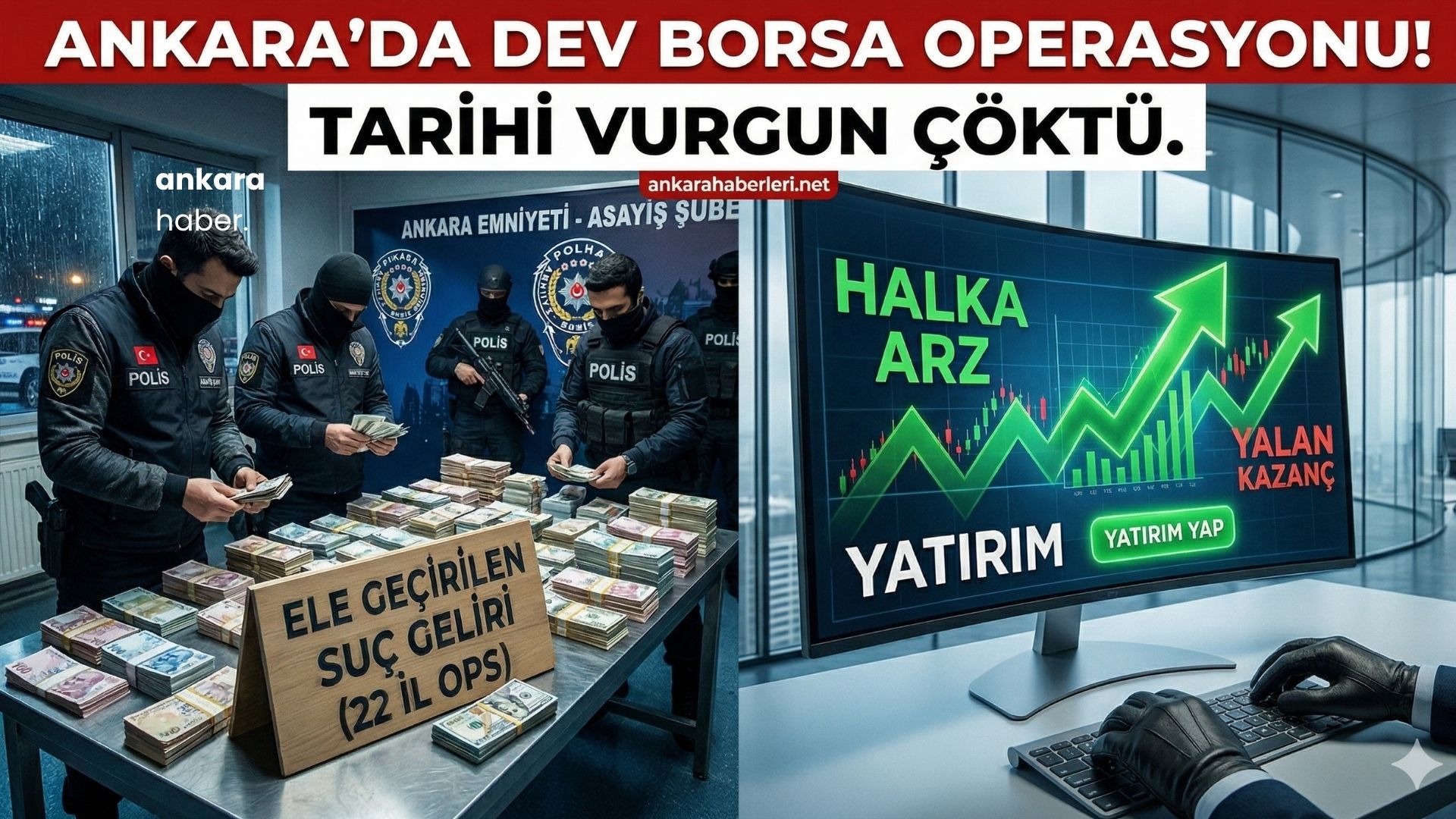 Ankara Merkezli 22 İlde Borsa Operasyonu: 29 Tutuklama!