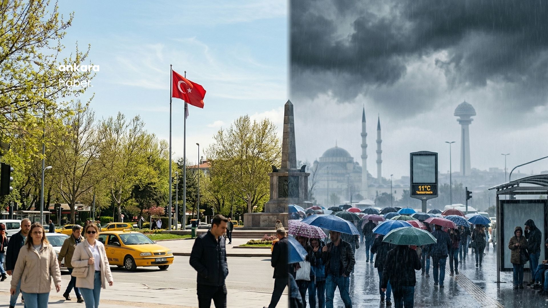 Cuma Baharı Kısa Sürdü: Ankara’da Hafta Sonu "Şemsiye" Mesaisi Başlıyor!