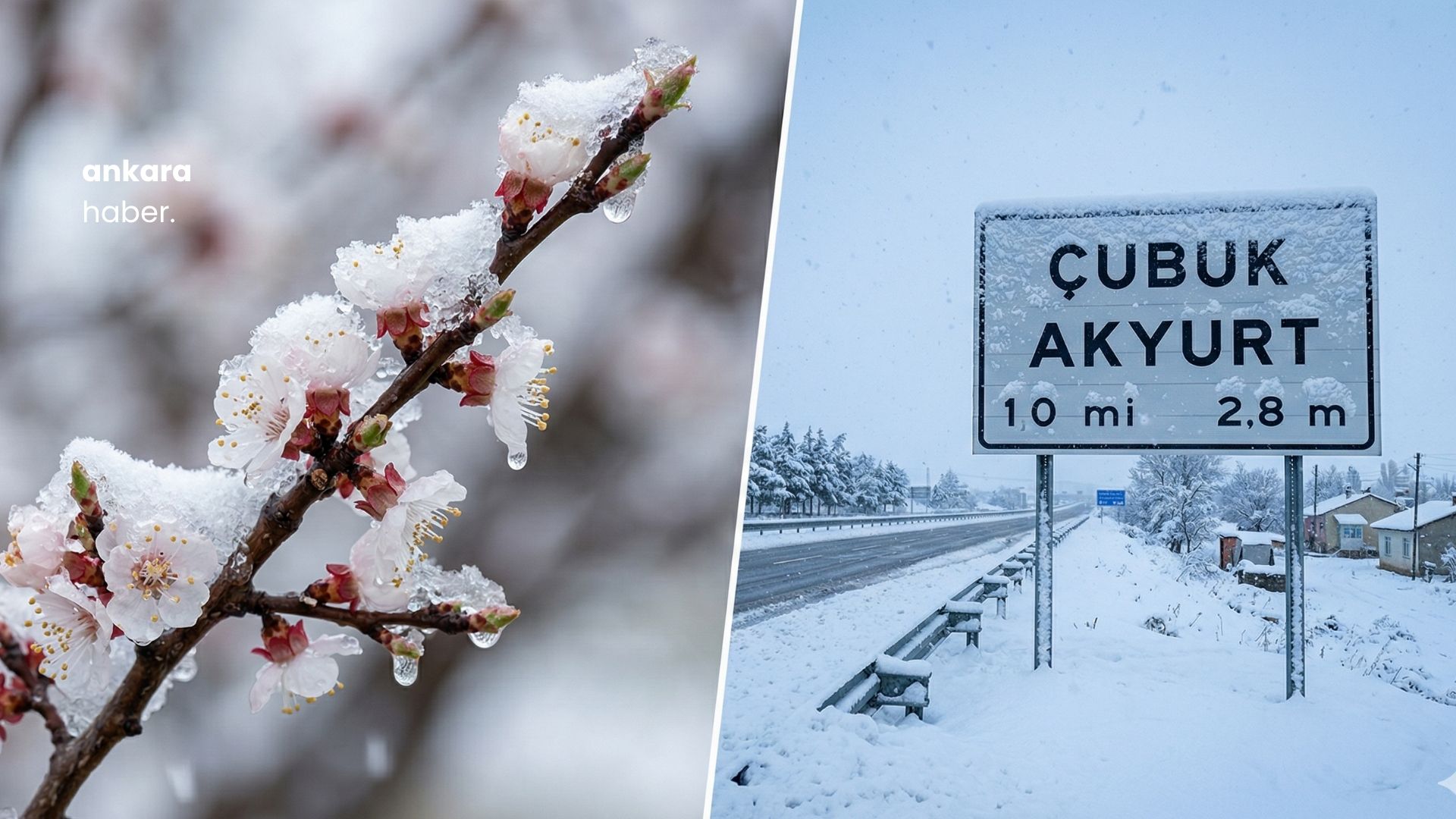 Başkent’te Nisan Sürprizi: Çubuk ve Akyurt Güne Beyaz Örtüyle Merhaba Dedi!