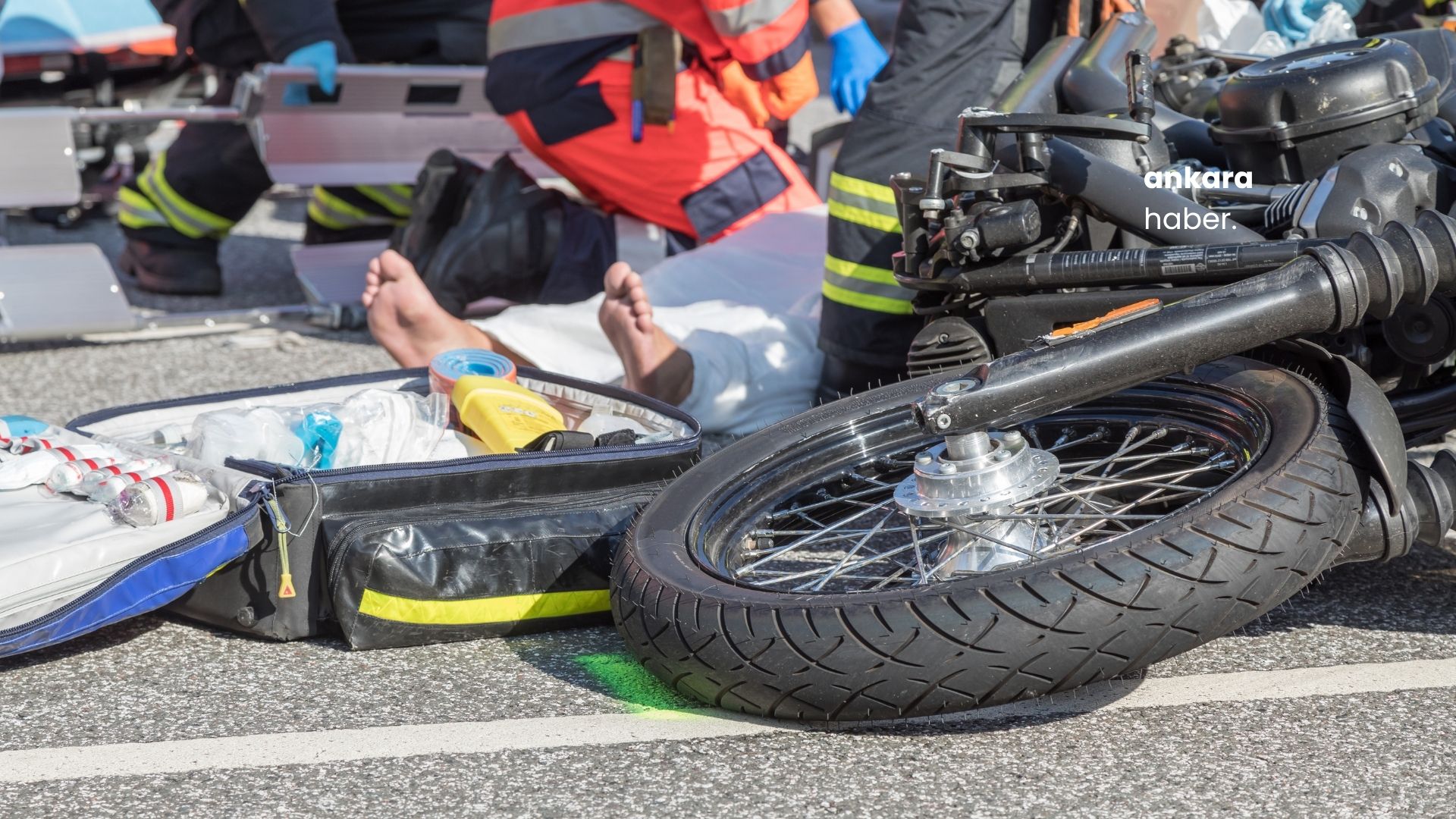 Ankara’da motosiklet kazası: Çankaya’da bir sürücü hastaneye kaldırıldı