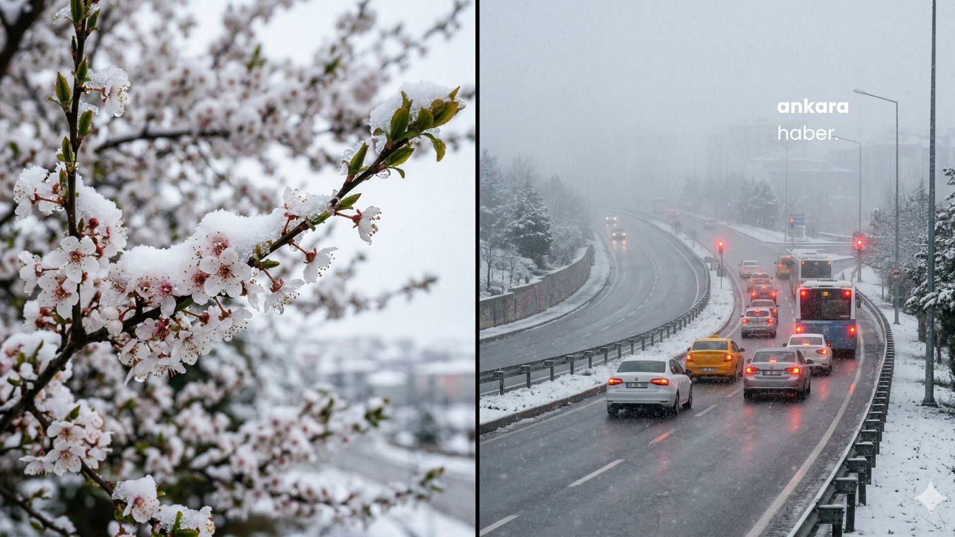 Ankara’da Nisan Şakası Değil, "Nisan Karı": Yüksek Kesimler Beyaza Büründü!
