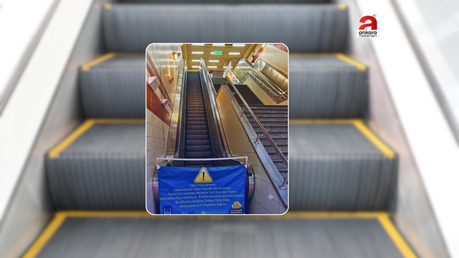 Ankara'da Yürüyen Merdiven Krizi: Parça Bekleniyor